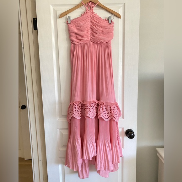 Ramybrook Dulce Smocked Halter Midi Dress - Picture 1 of 12